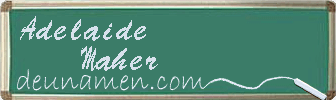 Adelaide Maher Visitenkarte
